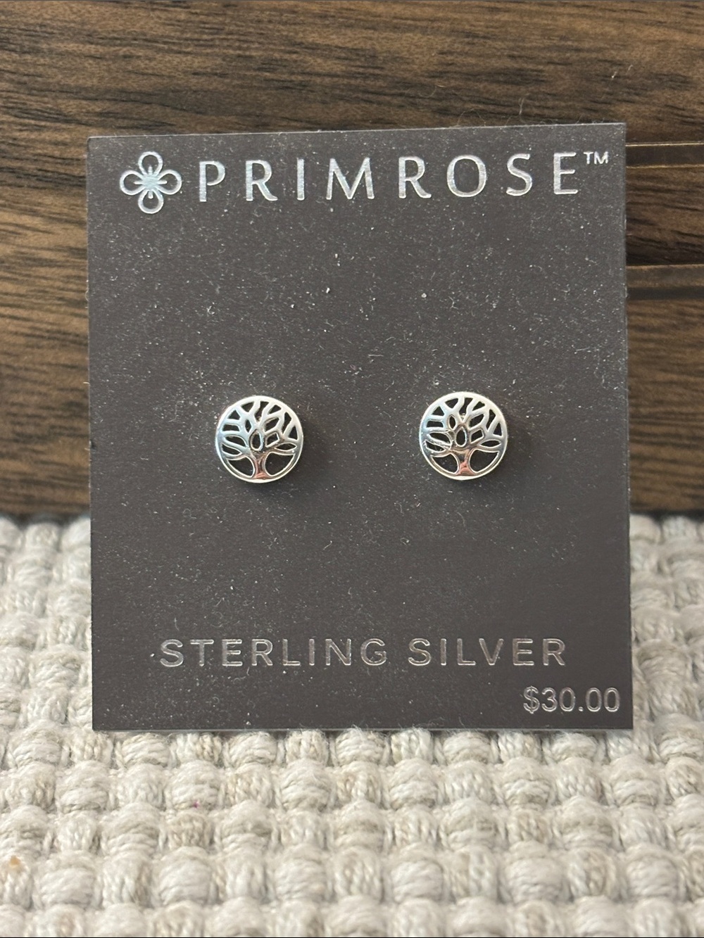 Brand new Sterling Silver Tree of Life Stud Earrings - Silver